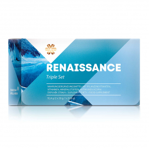 Renaissance set predstavlja dodatak ishrani za čišćenje organizma na ćeliskoj i međućeliskoj osnovu u 180 kapsula